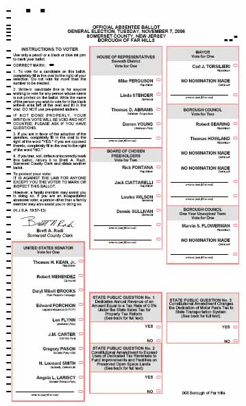 Baltimore Sample Ballot